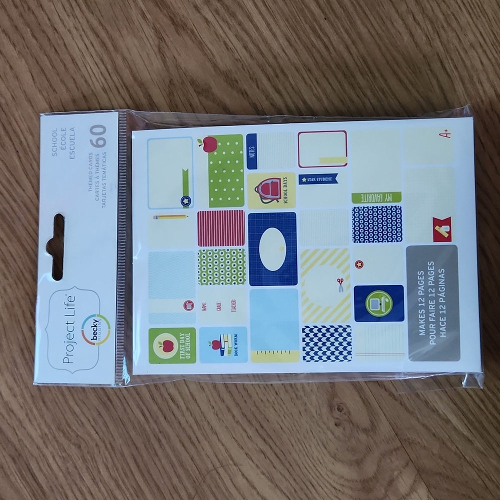 Project Life School Themed Cards for Project Life scrapbooking